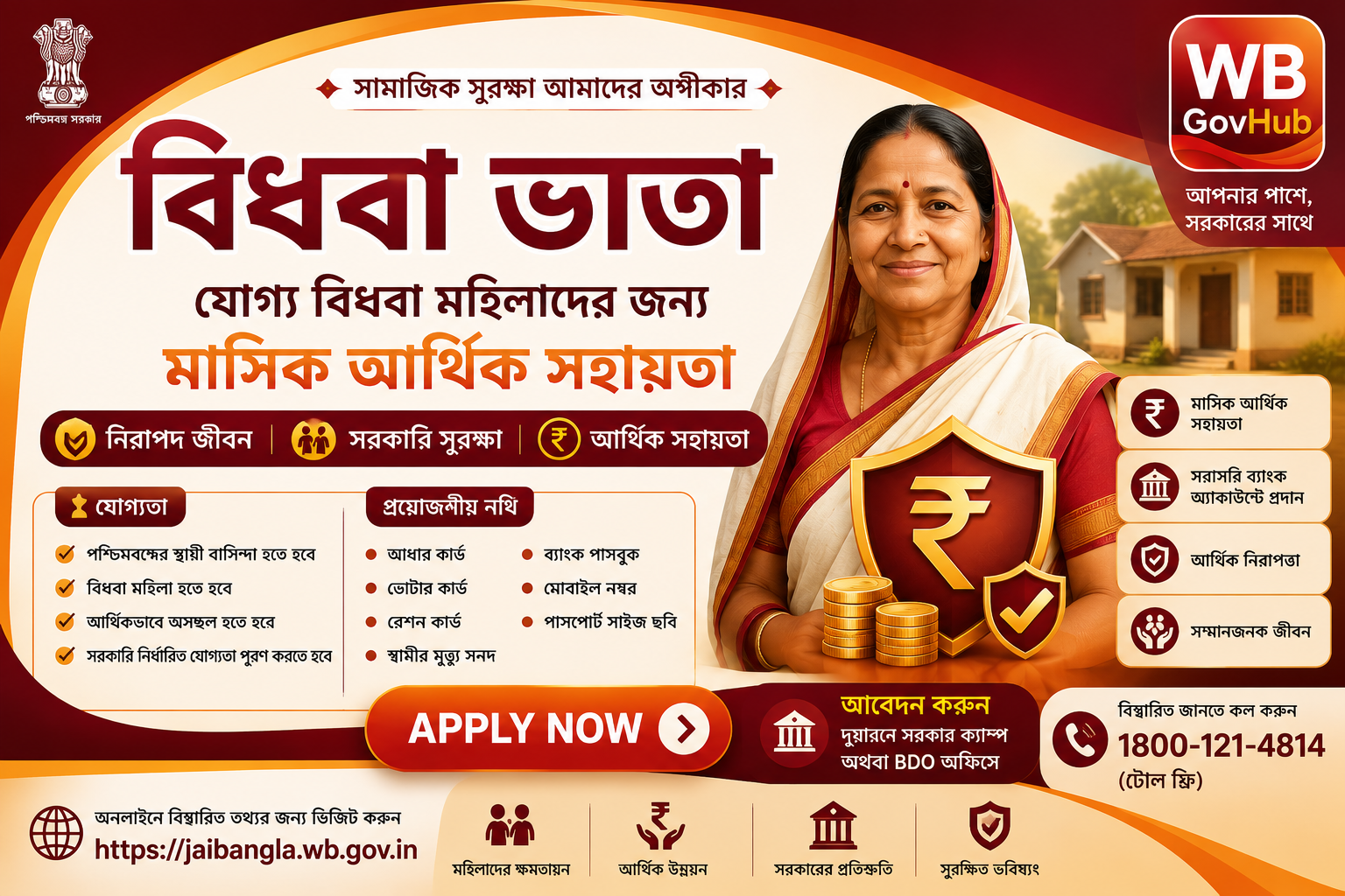 বিধবা ভাতা (Widow Pension Scheme)
