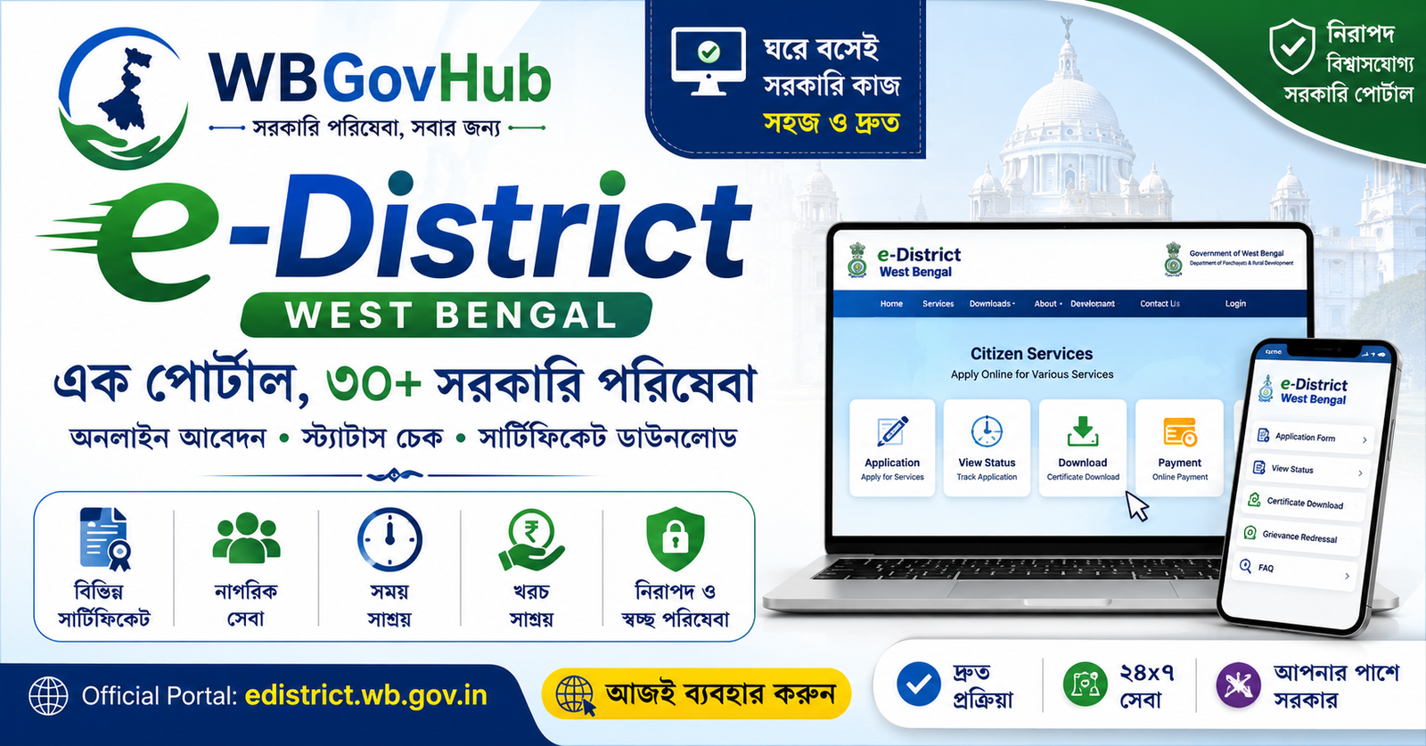 e-District West Bengal কী?